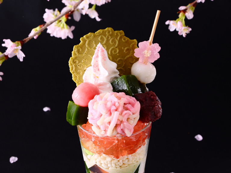 Historic Kyoto teahouse’s sakura matcha parfait is a springtime sight to behold for cherry blossom season