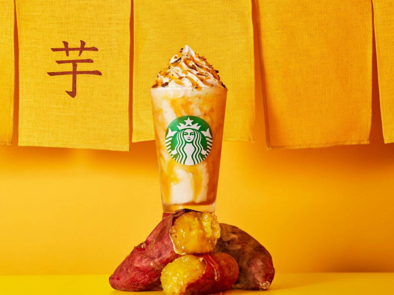 Starbucks Japan’s autumn beverage creation is a baked sweet potato Frappuccino