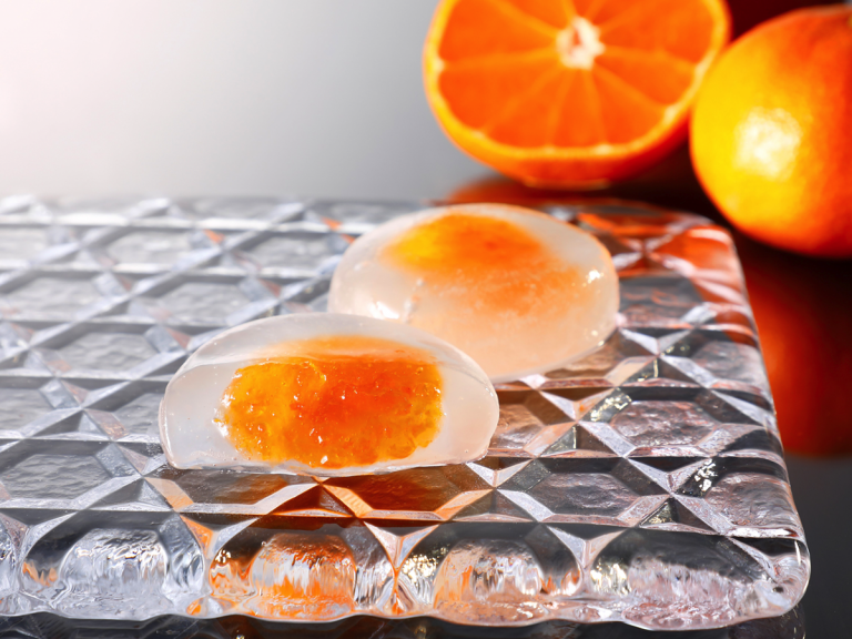 Tokyo’s raindrop jelly-like traditional summer mochi has a Japanese citrus surprise