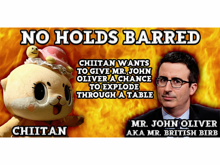 John Oliver in Twitter Beef with Japanese Mascot Chiitan After Stealing Best Friend