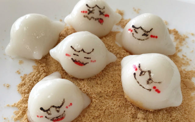 Boo from Mario turned into ghoulishly adorable mochi dumplings
