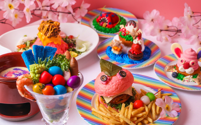 Harajuku Kawaii Monster Cafe’s Super Freaky Spring Dishes Include Easter and Sakura Monsters