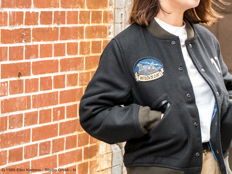 Rep for Team Ghibli with a 30th Anniversary Kiki’s Delivery Service Letterman Jacket