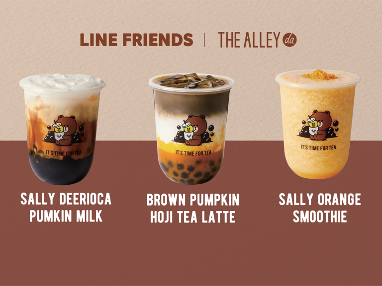The Alley Bubble Tea Stand Collaborates with LINE FRIENDS for Adorable Monthly Boba Delicacies in Japan