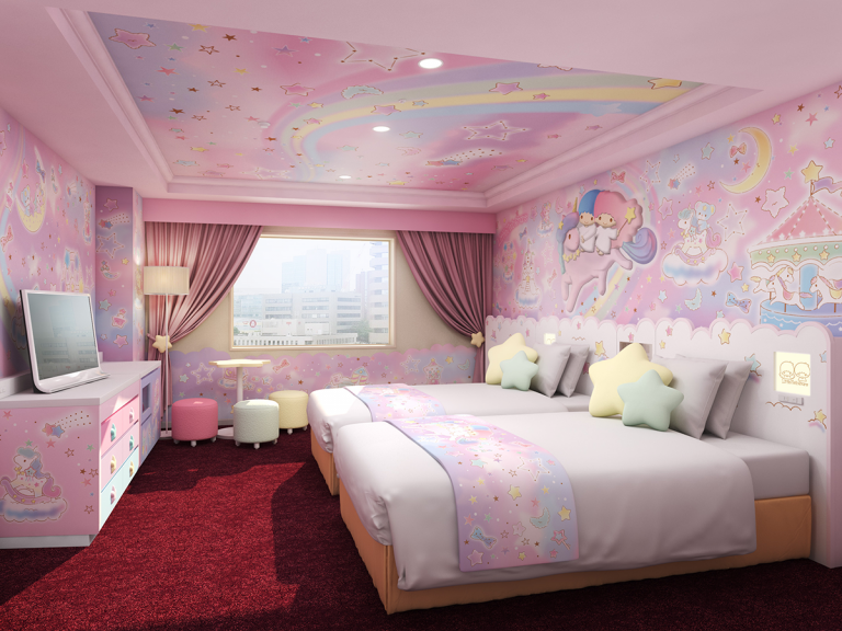 Keio Plaza Hotel Expands Sanrio Themed Room Line-up with My Melody and Little Twin Stars