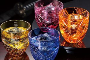 Traditional Japanese Cut Glass Set Inspired By One Piece Characters