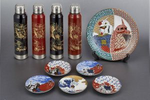 Mobile Suit Gundam Designs On Traditional Japanese Lacquerware And Dishes