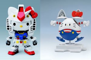 Gundam vs. Hello Kitty Collaboration Continues With Hello Kitty Gundam And Haro Modeling Figures