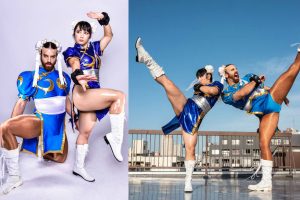 Japanese Muscle Idol And Ladybeard Team Up For Leggy Chun-li Cosplay