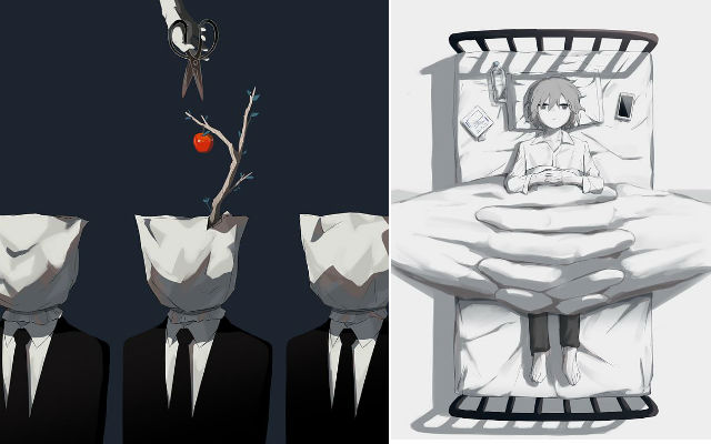 [Part 2] Japanese Artist’s Dark, Deep And Powerful Illustrations Will Definitely Make You Think