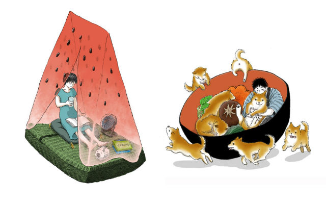 Japanese Artist Turns The World Around Us Into Food In Charming Illustrations