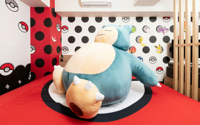 New Pokémon Hotel Rooms In Japan Come With Giant Snorlax Plushies
