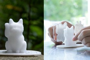 New Maneki Neko Cat Molds Give Your Dinner Table Feline Fortune Sculptures