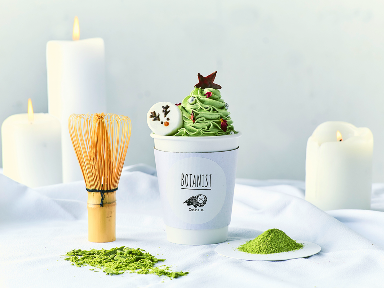 Botanist Tokyo Present Instagrammable and Customisable Matcha Hot Chocolate Christmas Trees This Season