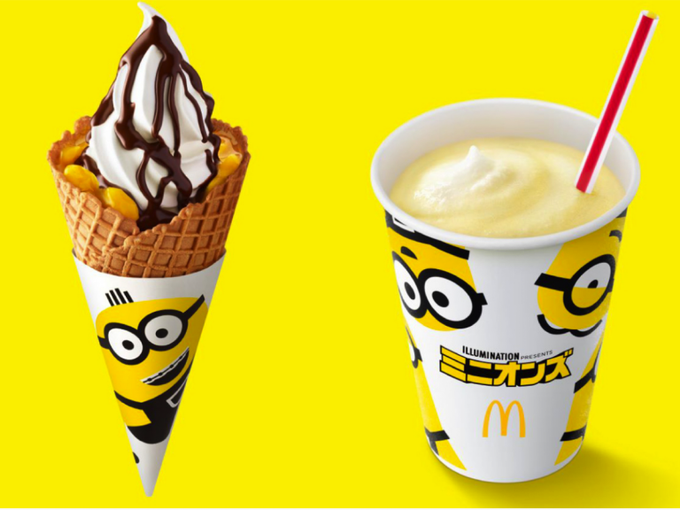 Minions are taking over McDonalds Japan this summer with Minion McShake and Minion ice cream
