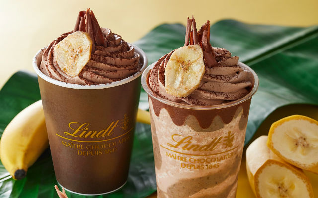 Indulge yourself with these all new chocolate banana drinks from Lindt & Sprüngli