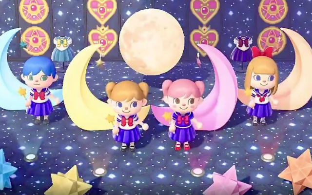 Animal Crossing player recreates Sailor Moon transformation sequence and costume designs awesomely