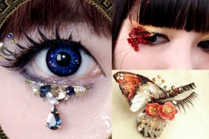 Japanese Designer’s False Eyelashes Will Have Your Eyes Dripping Jewels