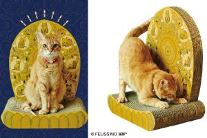 Inflate Your Cat’s Holy Ego With This Buddhist Statue Scratching Post From Japan