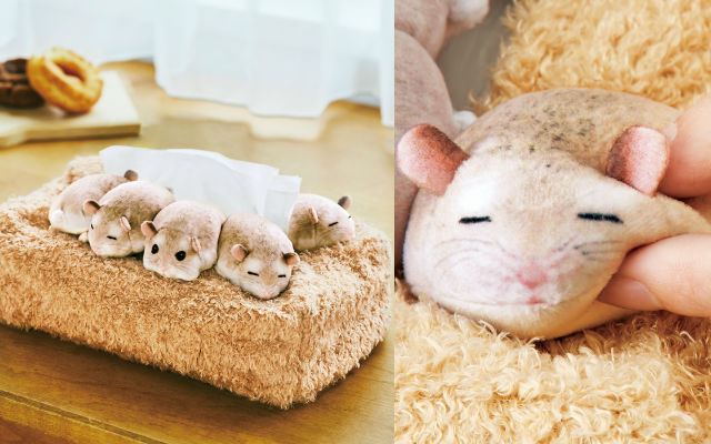 Huddling Hamster Tissue Box Covers With Squishy Cheeks And Butts Make Sniffling Fun