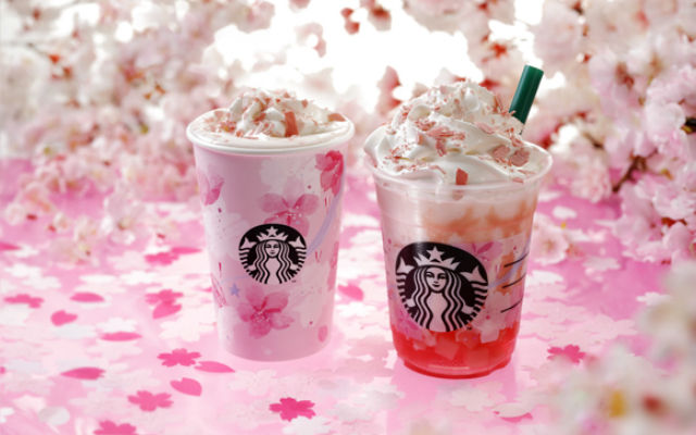 Starbucks Japan Releases New Cherry Blossom Scene-Inspired Sakura Beverages