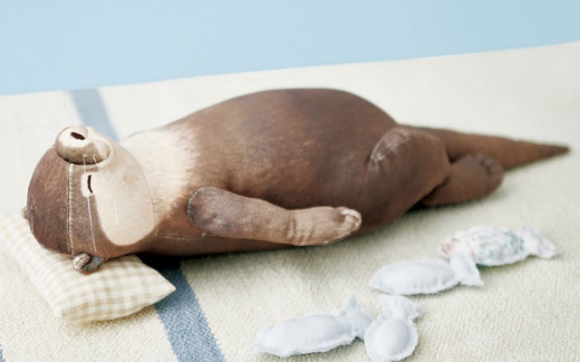 Adorable Slumbering Otter Pouch From Japan Has A Tummy That