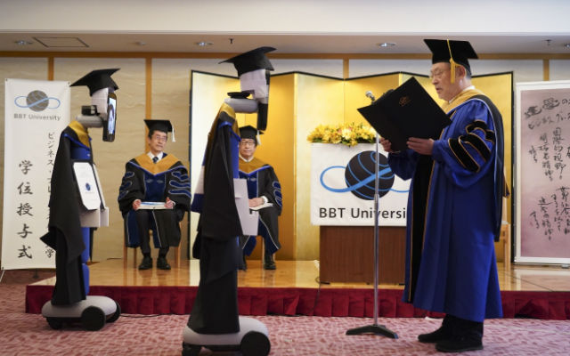 Japanese university has graduates attend ceremony via robot avatars during coronavirus outbreak