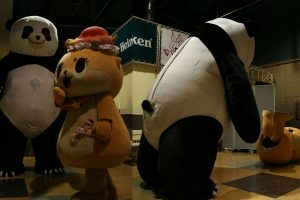 Giant Pro-Wrestling Panda Terrorizes Japanese Mascot World