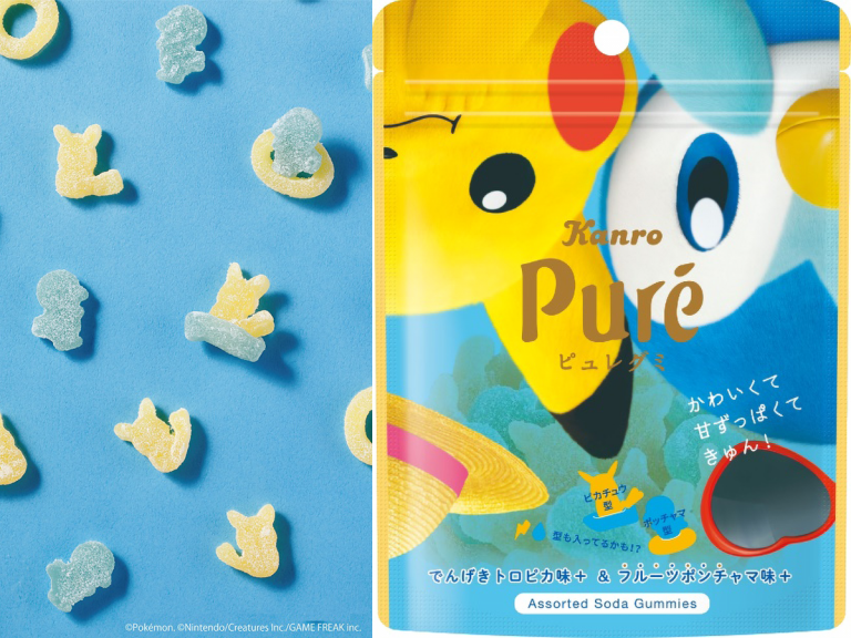 Catch some adorable Pikachu and Piplup shaped gummy candy in Japan this summer