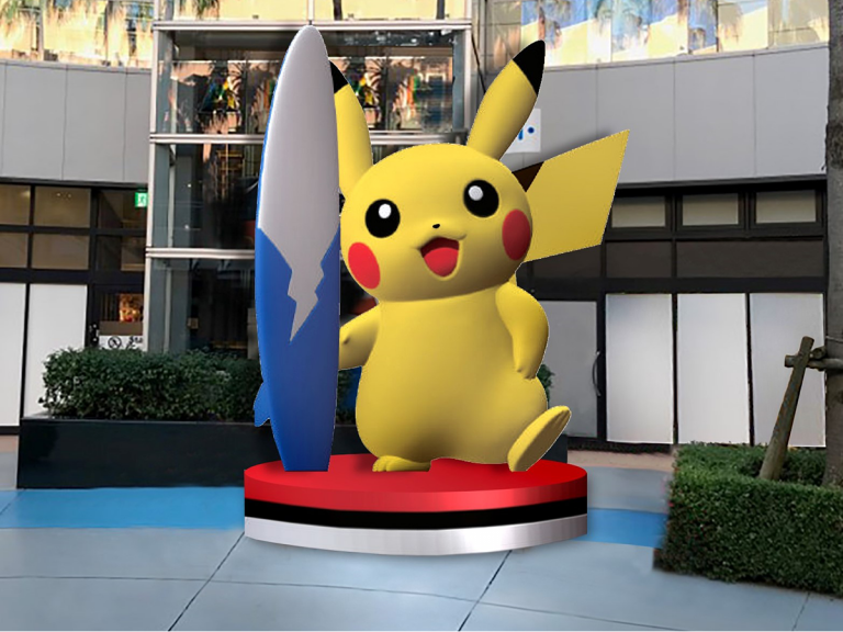 Pokemon Center Tokyo Bay Tempt Trainers Out to Chiba with Giant Surfer Pikachu and Pikachu Parade