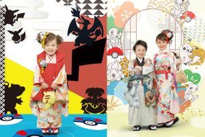 Dress up your 3, 5 or 7-year old kids in Pokémon-themed kimono at Studio Alice