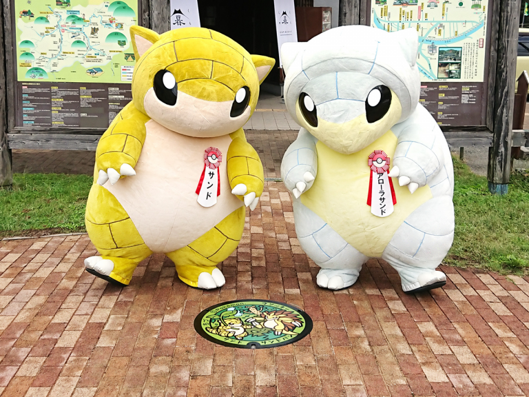 Sandshrew expands Tottori takeover with even more one-of-a-kind Pokemon manhole covers