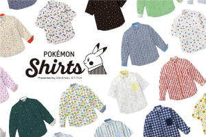 Popular ‘Pokemon Shirts’ Add 100 New Designs Featuring Gold and Silver Favourites and Debut Kids Sizes