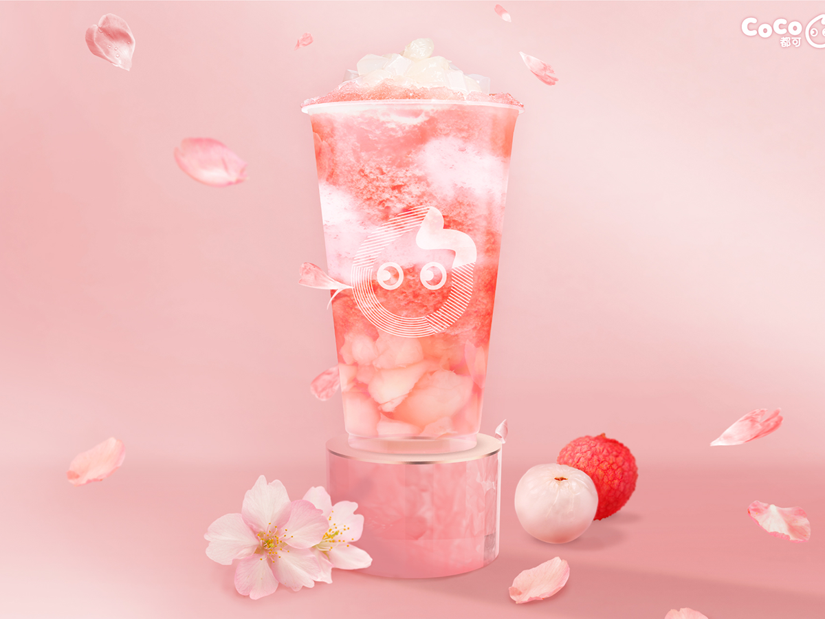 Sweet & Creamy Lychee Bubble Tea