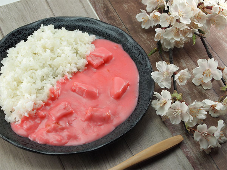 Japan’s Sakura Pink Vegetable Curry Proves Any Food Can Be Cherry Blossom Themed