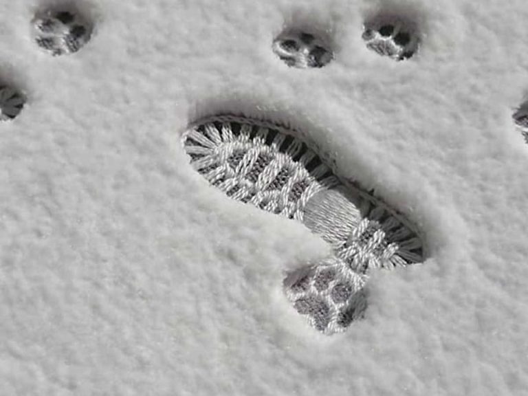 A snowy walk: Japanese artist shocks followers with unbelievably lifelike embroidery design