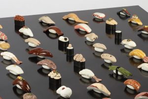 University student crafts gorgeous naturally colored stone sushi down to delicious detail