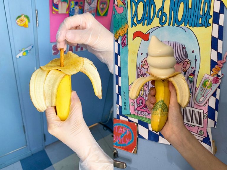 Sweet XO Good Grief in Harajuku goes bananas with Instagenic “ice ceam on a banana” hybrid