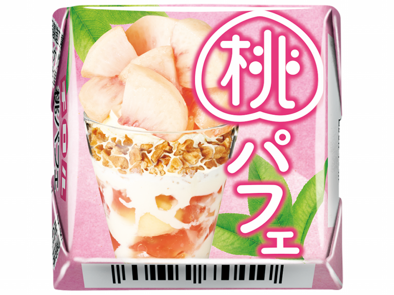 Japan’s Tirol recreates the taste of a whole fresh peach parfait in a bite-size, 29¢ chocolate