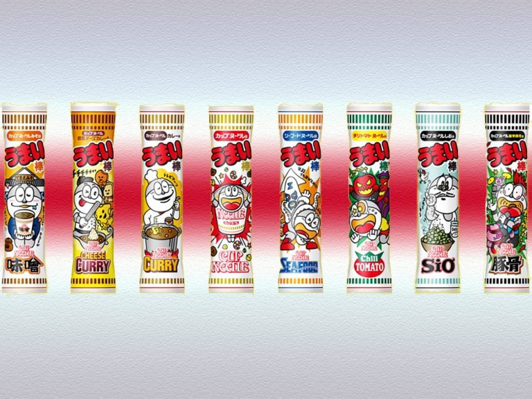 Famous dagashi snack brand Umaibō’s new flavors fete Cup Noodle’s 50th anniversary