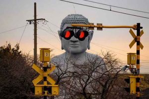 Nearby Train Crossing Gives Aichi’s Daibutsu The Title Of Most Stylish Great Buddha In Japan